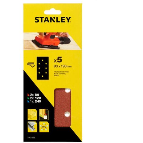 5 feuilles de papier de verre perforé  STY-STA31532-XJ