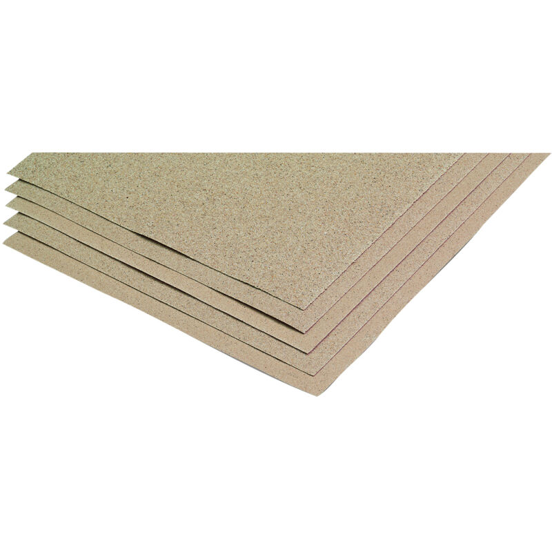 5 Hojas de papel de lija 230x280mm Surtido