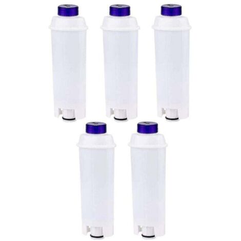 5 filtres à eau de rechange pour machine à café pour Delonghi Dls