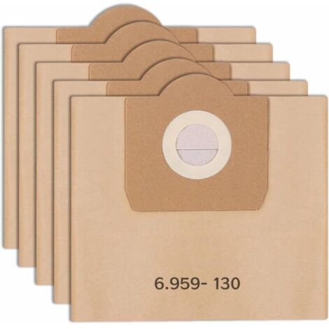 5 filtros de repuesto para aspiradoras Karcher 6.959-130.0, XU, A2201 WD3 Paper, XU, WD3 Premium, accesorios y repuestos KZQ - KZQ
