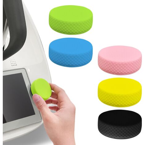 5 fundas de silicona para interruptores de Thermomix TM6, accesorio para procesador de alimentos Vorwerk TM6, a prueba de polvo, protección y decoración