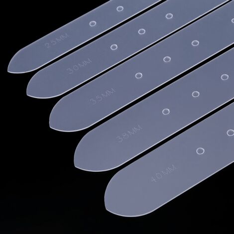 5 Gabarits de Perçage pour Ceintures en Cuir, Outil de Maroquinerie DIY avec Modèles de Poinçonnage Transparents