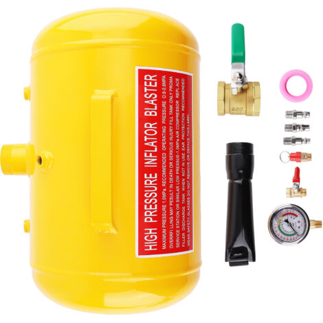 5 Gallon (20 Litre) Air Tank Bead Seater Tyre / Tire Inflator Blaster Replacing