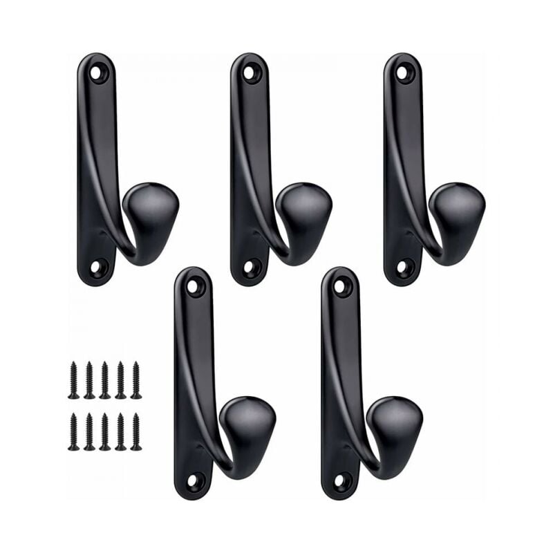 5 ganci da parete robusti e minimalisti, in lega