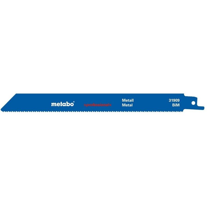 

Metabo - 631909000 Blister de 5 hojas de sierra de sable Metal Chapas Perfiles Triscado Fresado BiM 200x1,25 mm