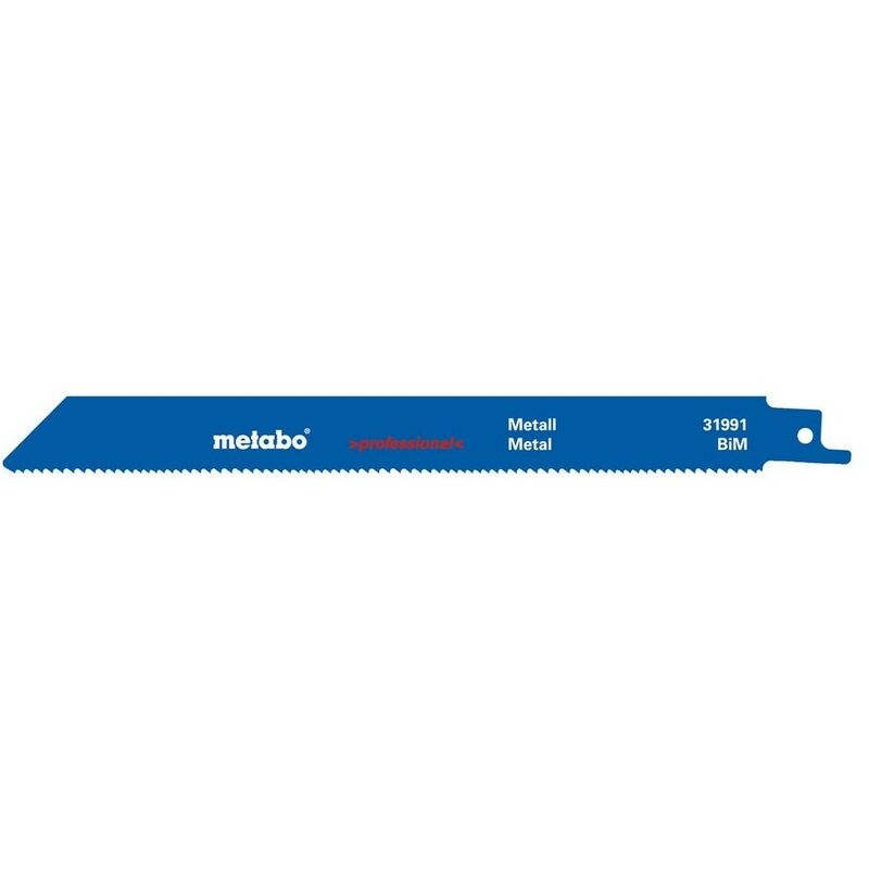 

Metabo - 631991000 Blister de 5 hojas de sierra de sable Metal Chapas Perfiles Triscado Fresado BiM 200x1,25 mm