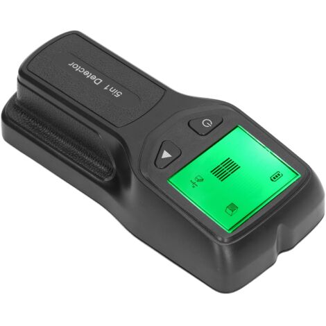 5-in-1 Balkensucher mit HD-LCD-Bildschirm für Holz, Wechselstromkabel und Metalle, präzise Kanten- und Mittenerkennung, Farbe: Schwarz.