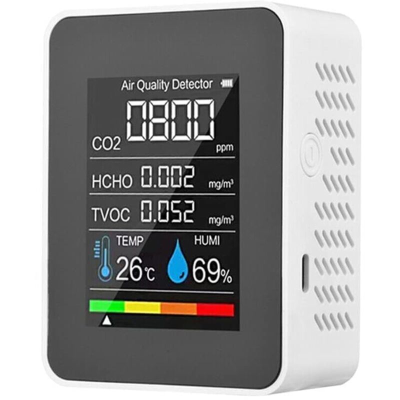 Image of 5-in-1 Indoor Air Quality Monitor, Temperature&hellip;