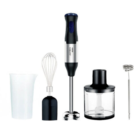 5-in-1-Mixer – Leistungsstarker 5-Gang-Motor, 1000 W, 500-ml-Zerkleinerungsbehälter, multifunktionaler Stabmixer für Babynahrung, Fleischwolf und Eierquirl