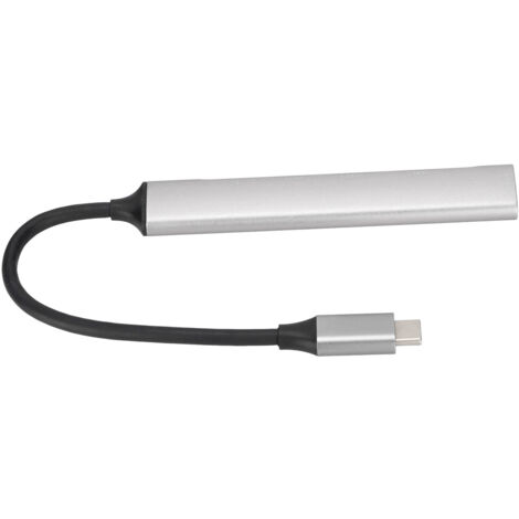 5-in-1 USB-C-Hub aus Aluminiumlegierung, mehrere Anschlüsse, 60-W-PD-Schnellladung und 5-Gbit/s-Datenübertragung