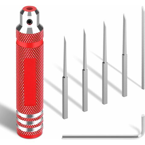 NAXUNNN 5 in 1 Wood Chisel Set, Tool Set Wooden Carving Knife Mini Walnut Engraving Engraver Supply, Construction for Woodworking, Carving,Gundam