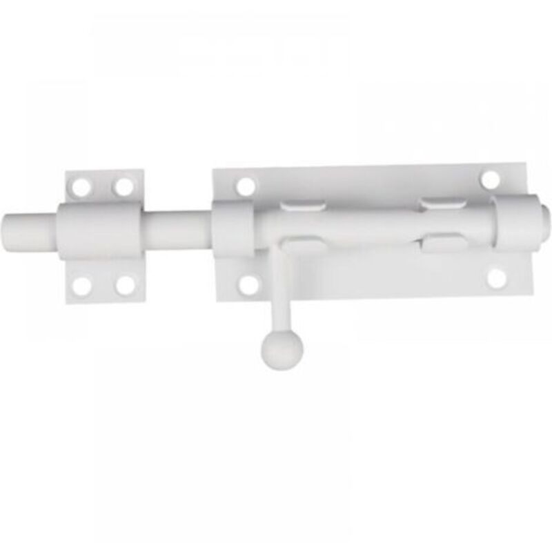 5 Inch Latch Interior Door Latch, White Exterior Door Latch, Stainless Steel Sliding Door Latch, for Interior Doors Bathroom