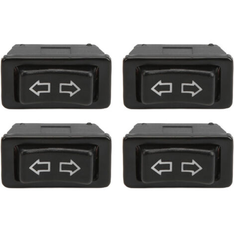 5 interrupteurs de fenêtre électriques, 5 outils de levage de vitre universels avec voyant vert, 12 V CC / 24 V CC
