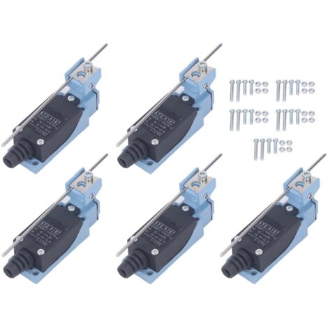 5 interruptores de límite instantáneos con brazo de palanca ajustable, 250V/380V, para CNC e impresión 3D