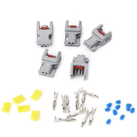 5 jeux de connecteurs étanches à 2 broches pour injecteur diesel Delphi 10811963 F