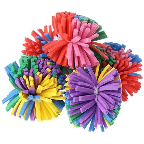 5 jouets balle fleur pour chat, lot de 5 balles amusantes pour animaux, jouets de poursuite interactifs pour chat, jouets teaser pour animaux de compagnie.