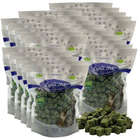 5 kg (25 x 200 g) Lyra Pet® Katzengraswürfel gefriergetrocknet
