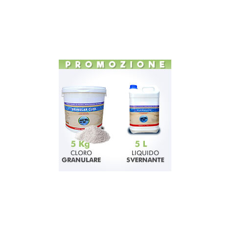 5 Kg Cloro granulare + 5 L Svernante