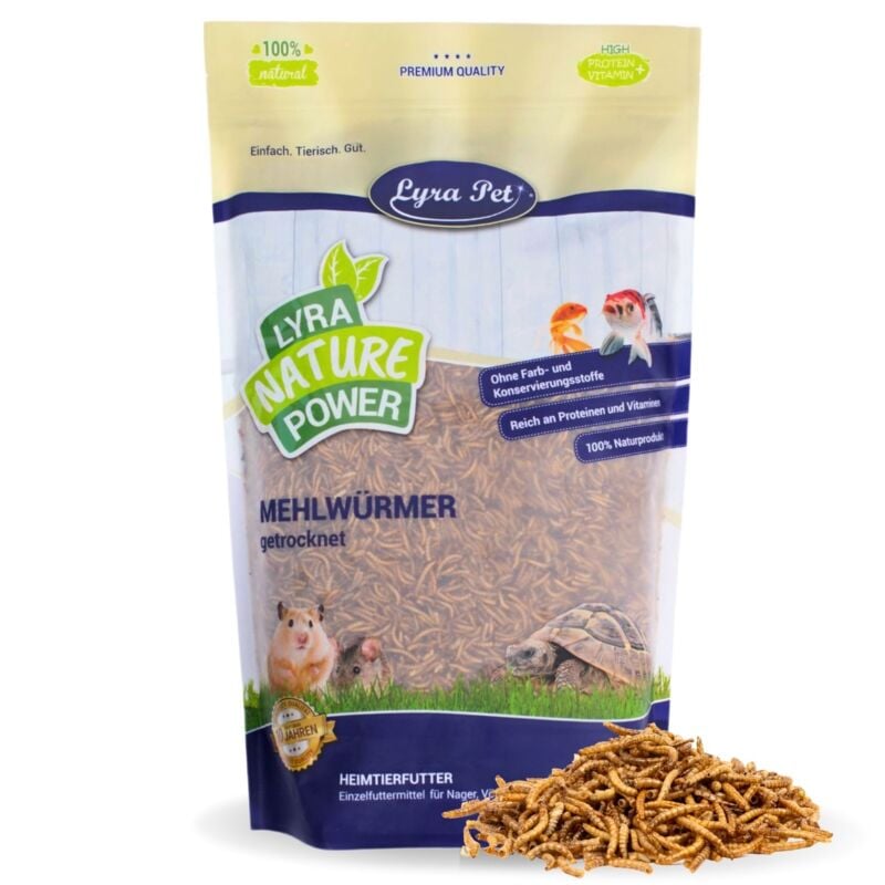1 kg de vers de farine séchés Lyra Pet