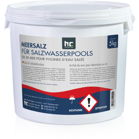 5 kg Poolsalz für Salzwasserpools / Salzelektrolyse