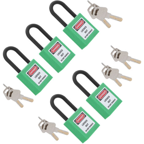 5 Kits de Cadenas de Sécurité 38mm Antidérapants pour Secteurs Industriels, BTP et Laboratoires
