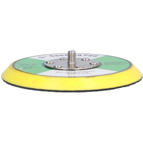 5" Klett-Stützteller für Schleif-/Poliermaschinen – PU-Polierpad – Schleifen, Polieren, Glätten – 5/16x24 Gewinde – 12000 U/min