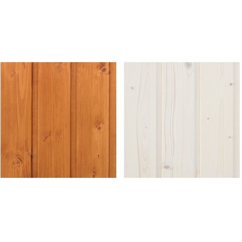 Timbela - 5 l de produit de protection blanc + 5 l de produit de protection teck + cadeau lots de pinceaux