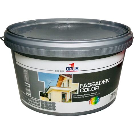 5 l Opus1 Fassaden Color Außenfarbe Hausanstrich Schutzbeschichtung Weiß Neu B3