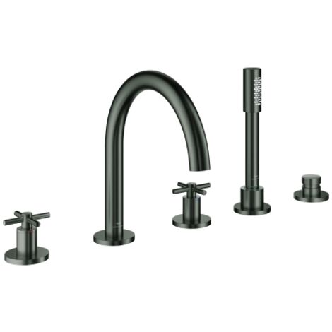 5-L-Wannen-Kombin. Atrio 29408 FMS Kreuz-Griff hard graphite gebürstet
