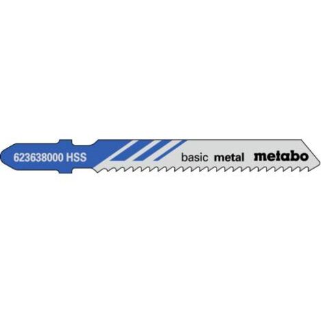 5 lame per seghetto alternativo HSS 51 mm/ 2,0 per seghetto alternativo Metabo