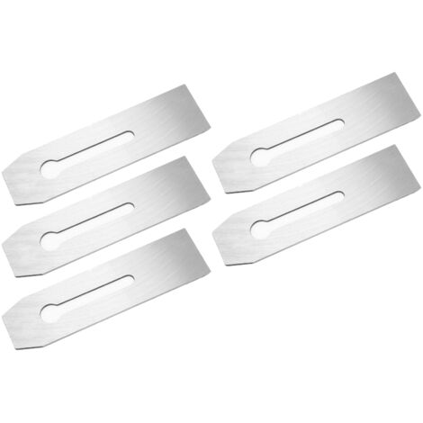 5 Lames de rabot 51mm en acier au carbone traité thermiquement, résistantes à l'usure pour le travail du bois