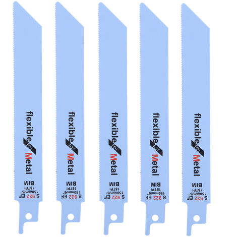 5 Lames de Scie Alternative Métal pour Bois, Kit de Coupe 150mm - Outils Électriques