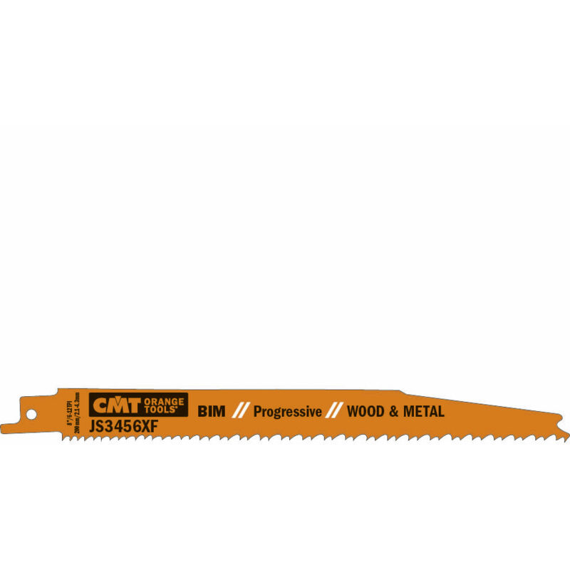 CMT - lame scie sabre 200 mm coupe bois avec clous par 5