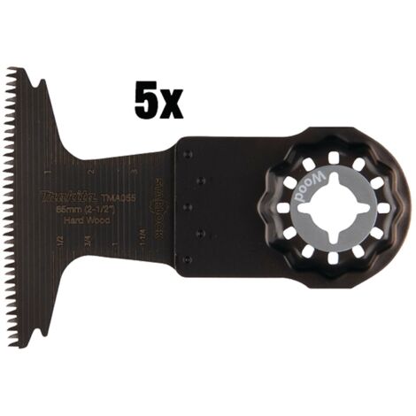 5 LAMES PLONGEANTES BIM BOIS DUR 65x40MM TMA055 MAKITA B-64892-5