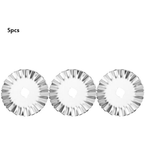 5 lames rotatives de 45 mm pour coupe précise de tissu, cuir et papier patchwork