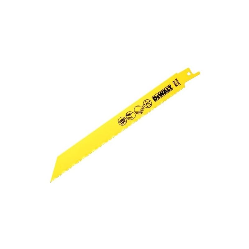 Dewalt Dt2387qz 3 12mm 203mm Lames De Scie Alternative Bimétal Pour Plastique/ Tuyaux