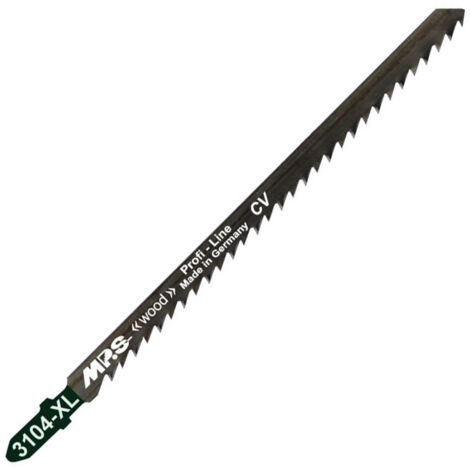 5 lames scie sauteuse cv dents affutées croisées avoyées 130/150mm-4mm mm
