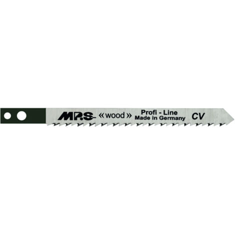 5 Lames scie Sauteuse CV (pour bois/plexi) Dents affutées croisées Conique 75/100Mm - 2.5mm