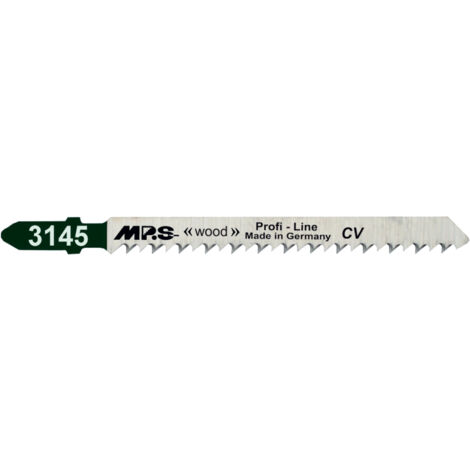 5 Lames scie Sauteuse CV (pour bois/plexi) Dents fraisées croisées Conique 75/100Mm - 3mm