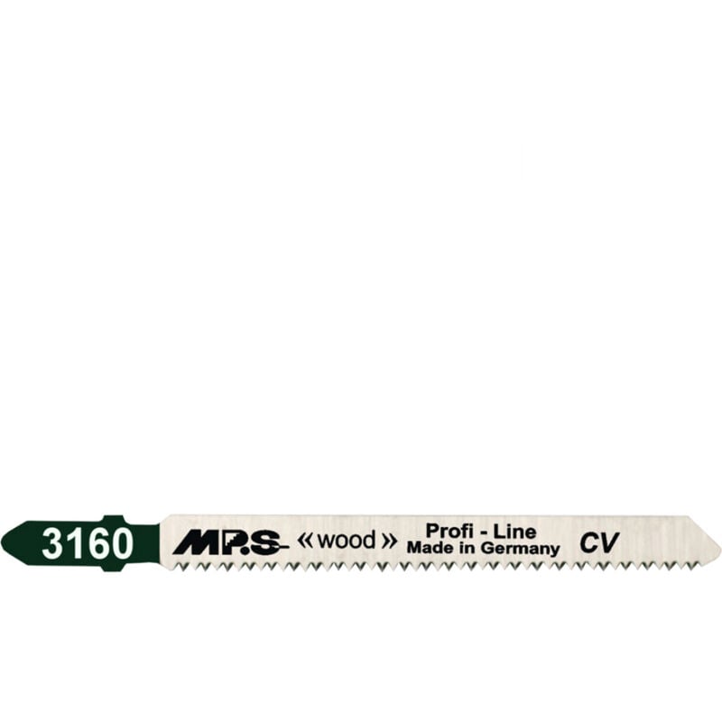 5 Lames scie Sauteuse cv (pour bois/plexi) Dents fraisées croisées Conique 75/100Mm - 2mm