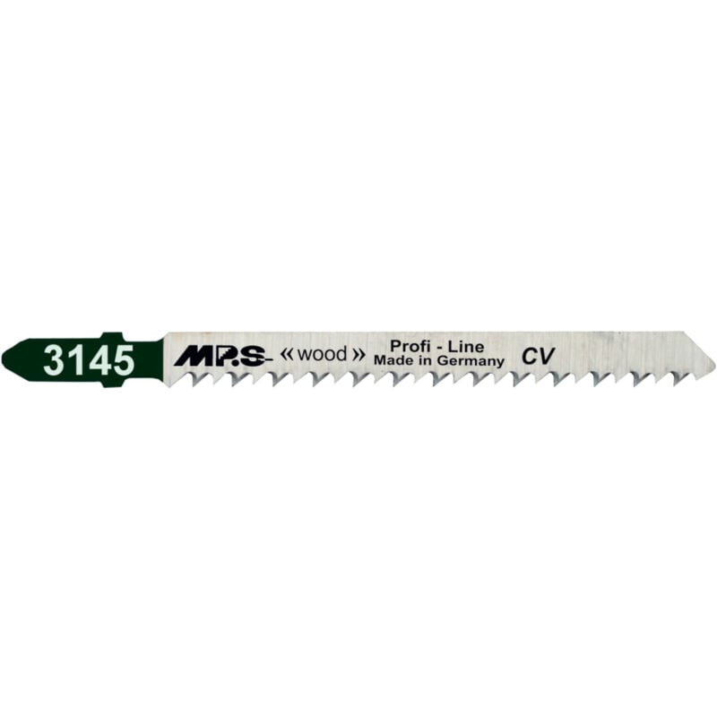5 Lames scie Sauteuse cv (pour bois/plexi) Dents fraisées croisées Conique 75/100Mm - 3mm
