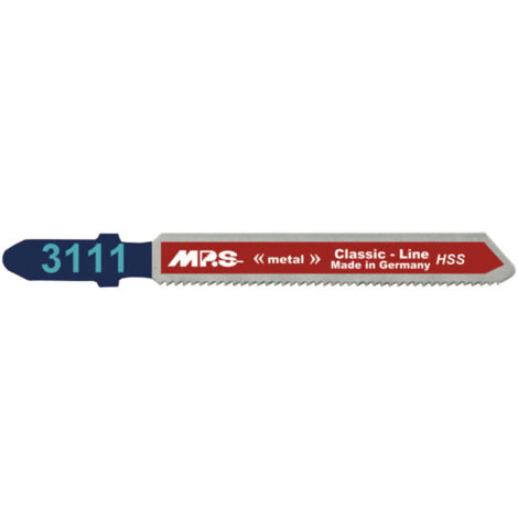 5 Lames scie Sauteuse HSS (pour acier/metal) dents fraisées avoyées 50/75Mm - 1.2mm mm