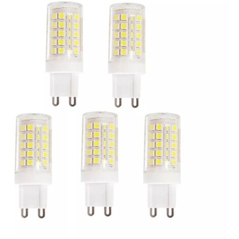5 Lampadine G9 Lampadina Led 4.8 W = 60 W Luce Bianca Per Lampadario Applique