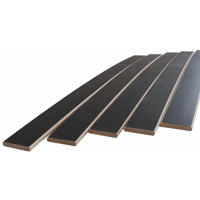 Aob Diffusion - 5 lattes grises - 680x48x8 mm - pour sommier / bz / clic clac