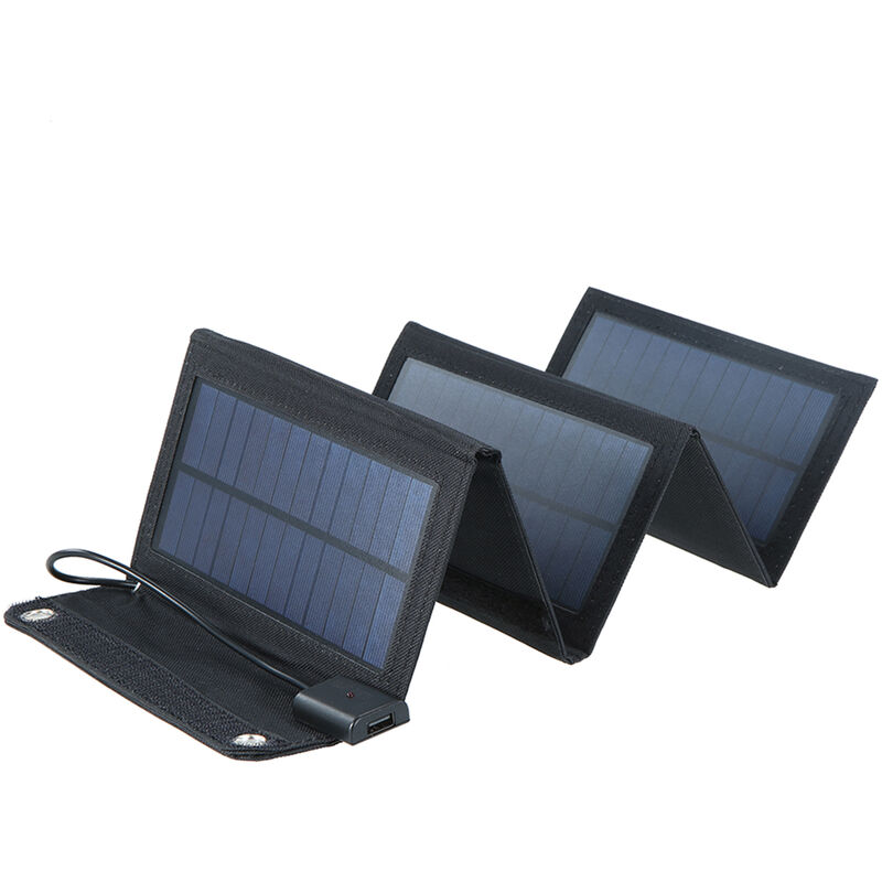 5 Chargeur Solaire Pliant Facile à Transporter Alimentation Volt dc Outdoor Adventure Hiking Camping Travelling