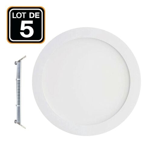 EUROPALAMP 5 LED-Einbaustrahler 6W Rund Extraflach Neutralweiß 4500K