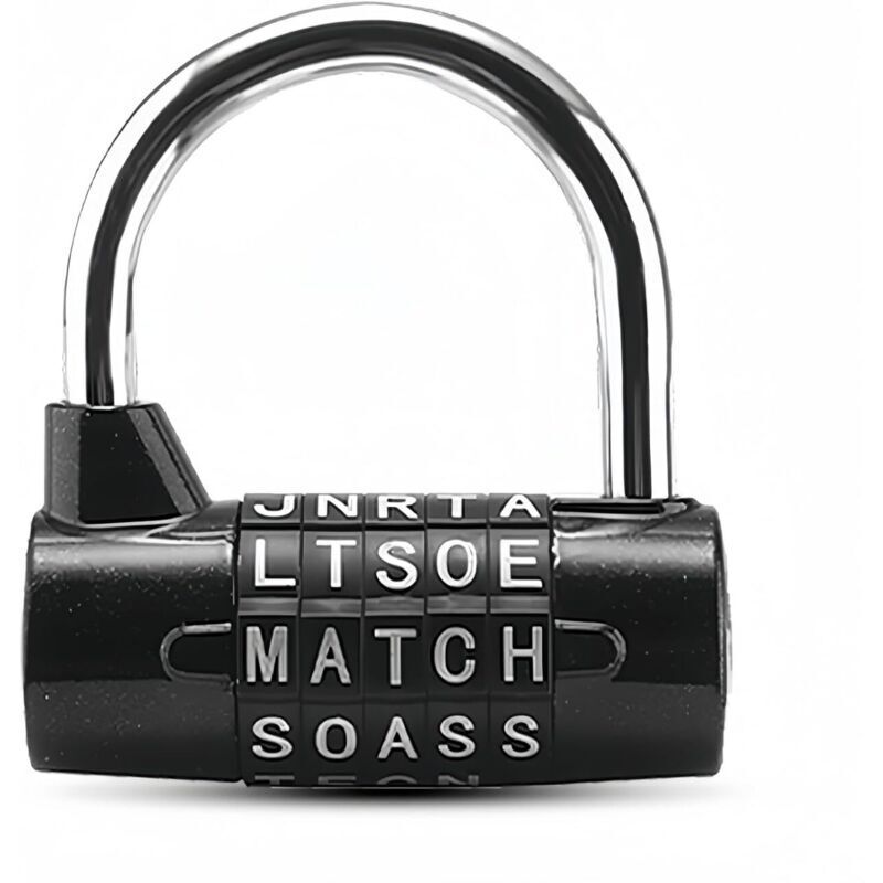 5-Letter Combination Padlock, Waterproof and Rustproof Combination Lock for Homes, Schools, Businesses, Lockers and Other Places