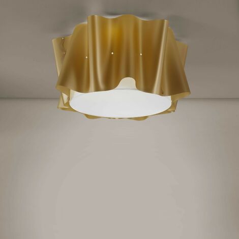 5 Lichter New Gold Deckenleuchte Cm. 60 x 32 Std