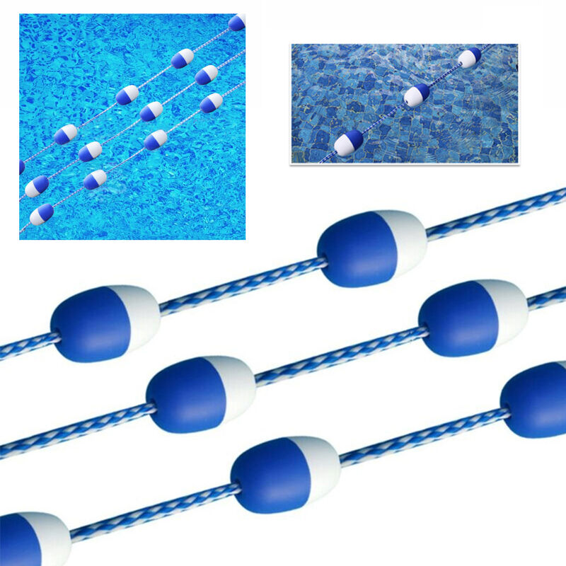 

5 m / 16,4 pies, lineas de flotador de seguridad para piscinas, con ganchos para flotadores