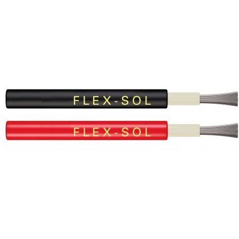 5 m Cable Câble solaire FLEX-SOL-XL 4mm2 Noir Multicontact